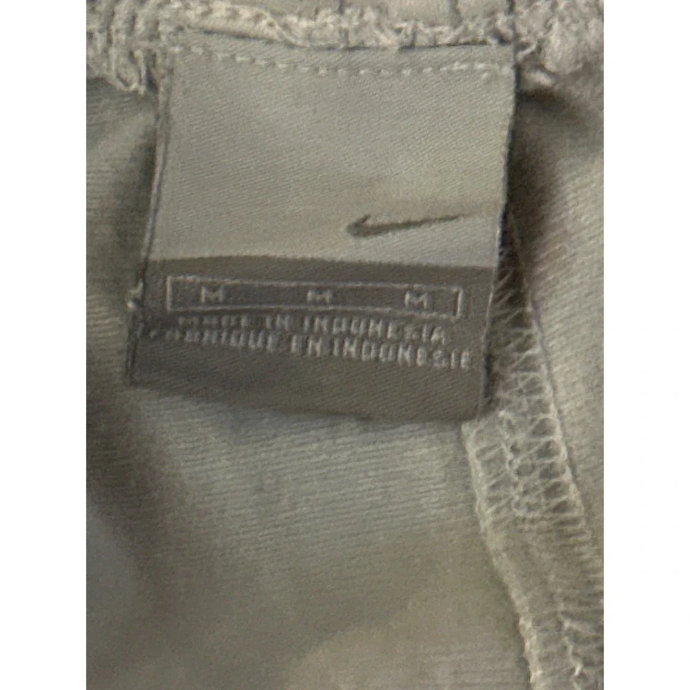 Nike Vintage Grey Track Pants Mens Medium Side Stripe Ankle Zip Athletic Joggers - Picture 2 of 4